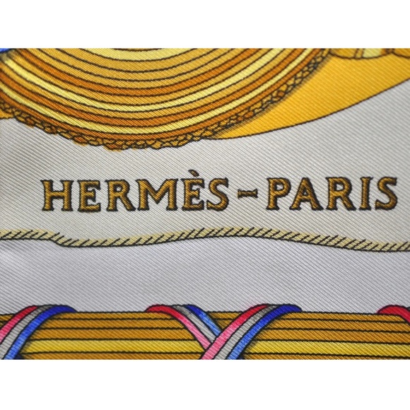 Hermes Republique Francaise Liberte Egalite Fraternite Scarf, Carre 90 - Picture 5 of 10
